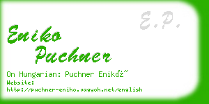eniko puchner business card